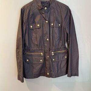 Tommy Hilfiger Black and Gold Utility Jacket